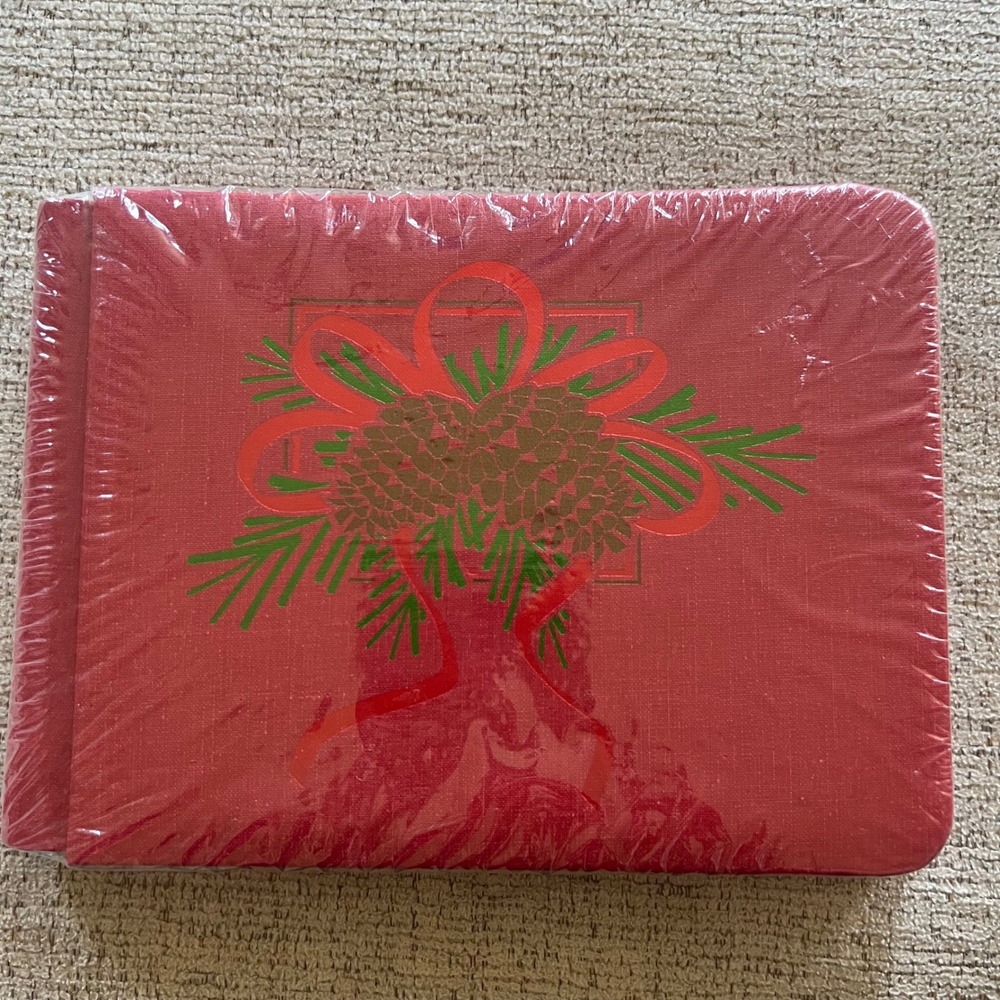 Vintage Creative Memories Christmas Red Fabric Photo Album Scrapbook New Sealed
